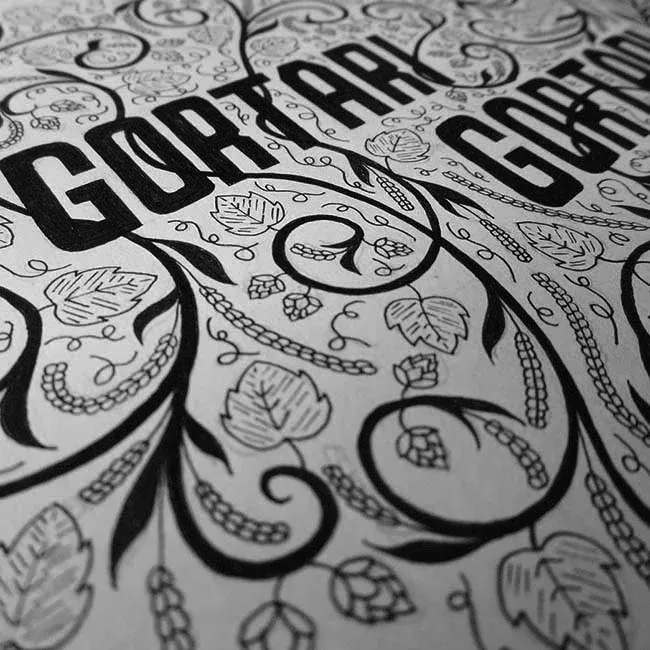 Diseño de etiquetas de cerveza con ilustración - Diseñador Gráfico Agustin Moran - Argentina